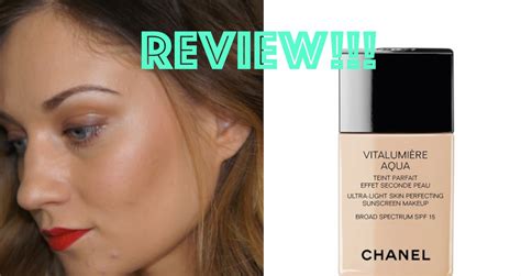 chanel vitalumiere aqua foundation reviews